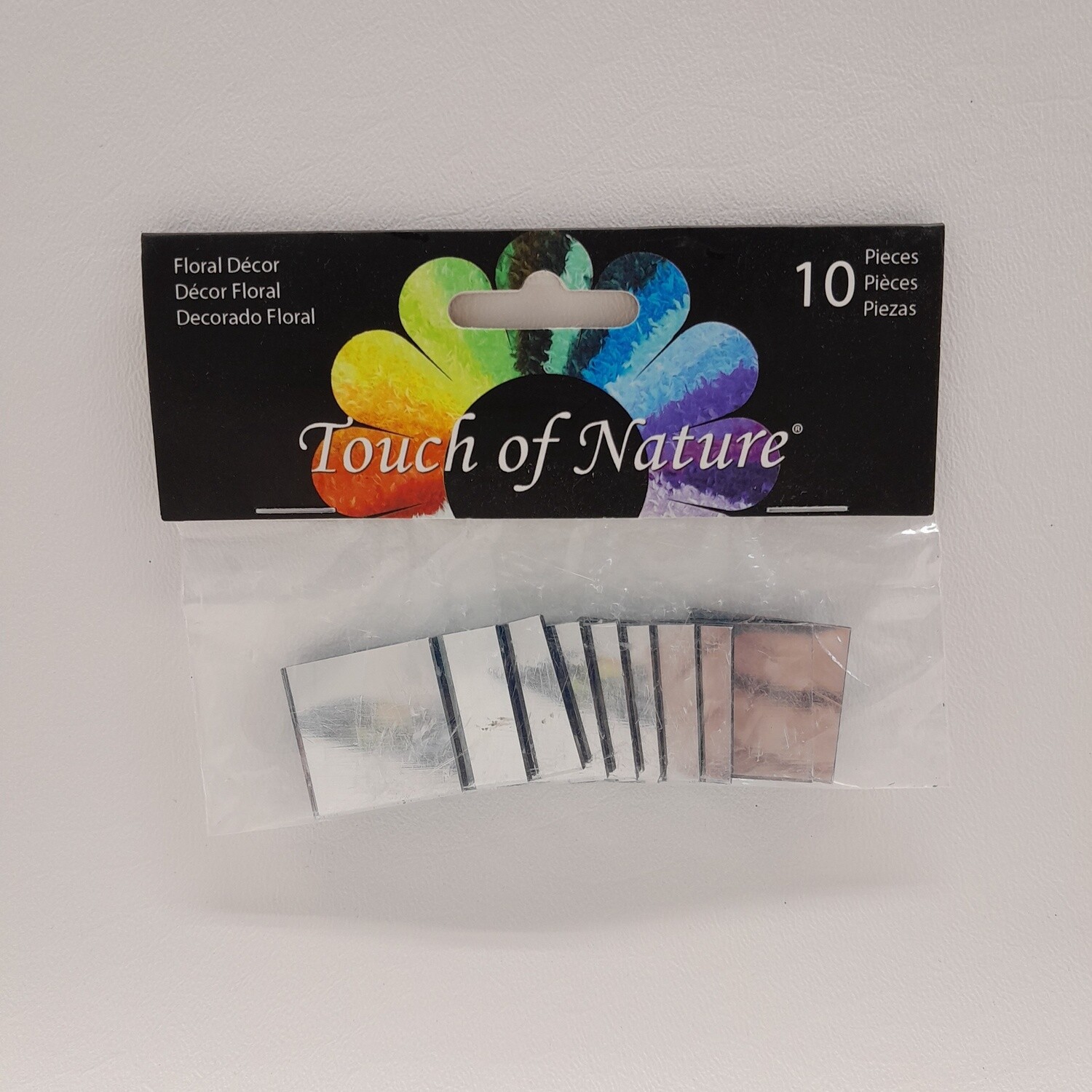 10pc 1&quot; Square Mirrors (Glass)