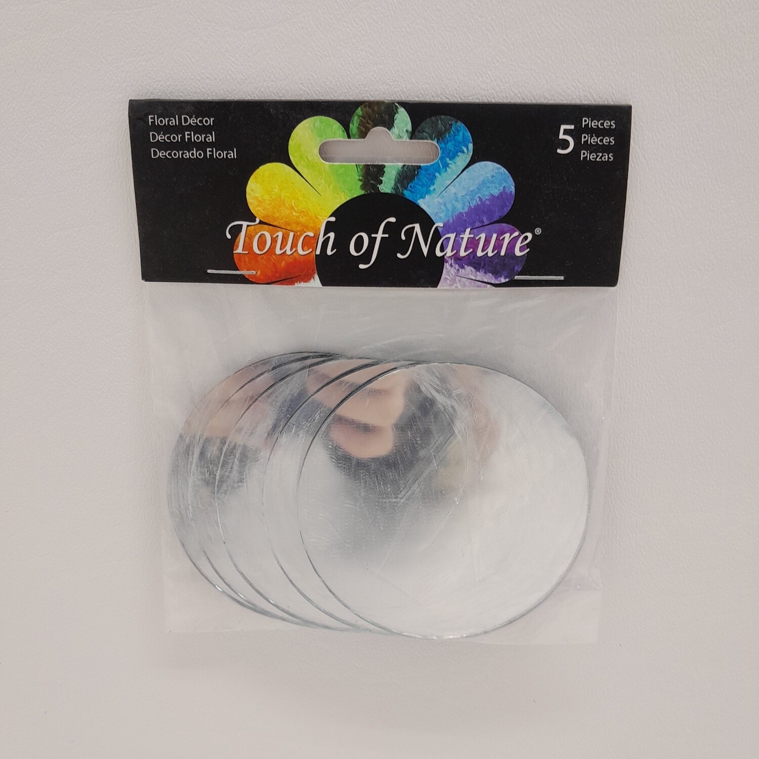 5pc 3&quot; Round Mirrors (Glass)