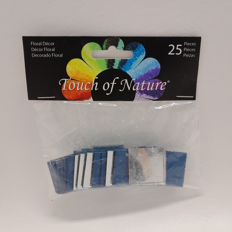 25pc 1&quot; Square Mirrors (Glass)