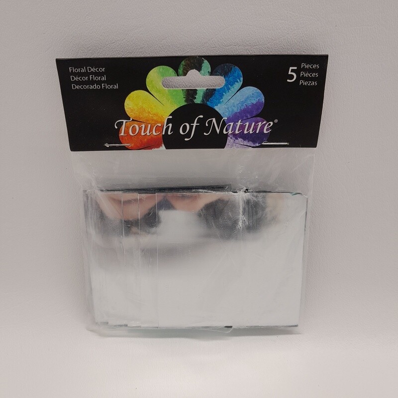 5pc 3&quot; Square Mirrors (Glass)