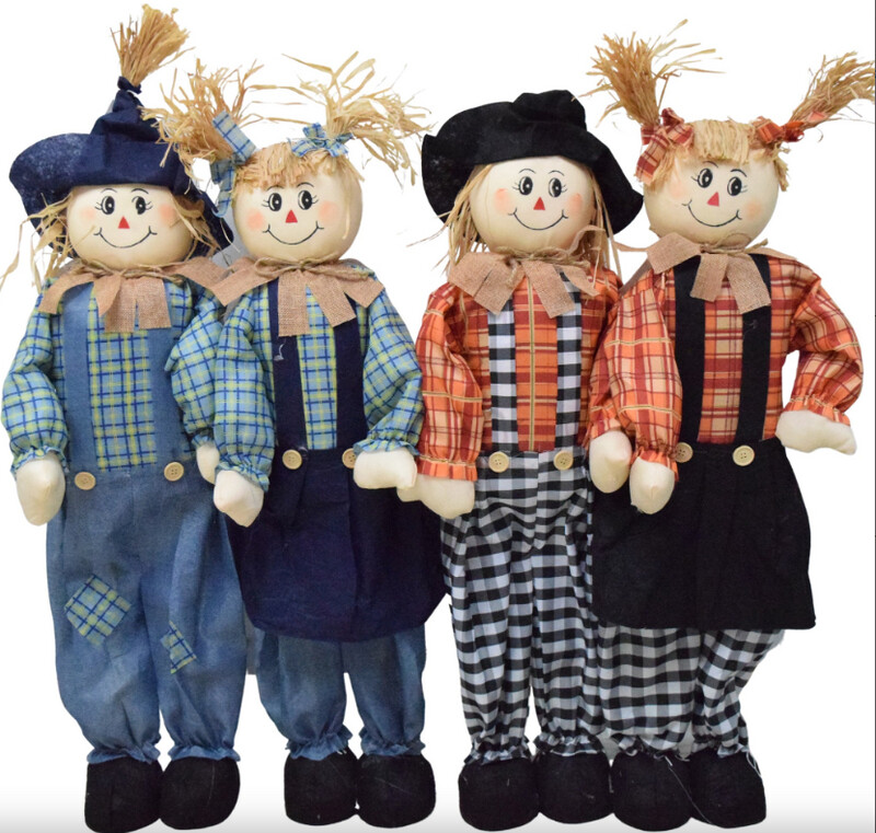 33&quot; Standing Scarecrow w/Adjustable Arms Assorted