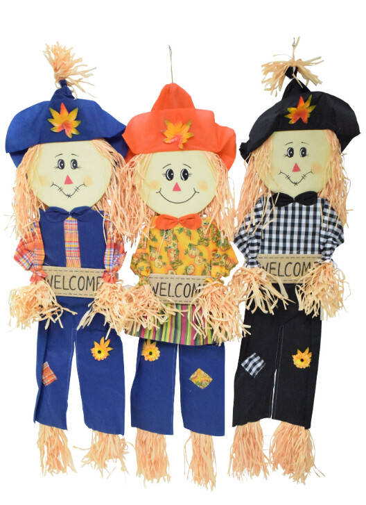56&quot; Hanging Scarecrow Assorted
