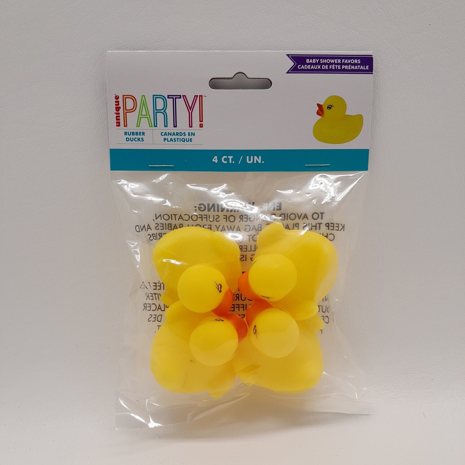 4pc 2&quot; Rubber Ducks Yellow