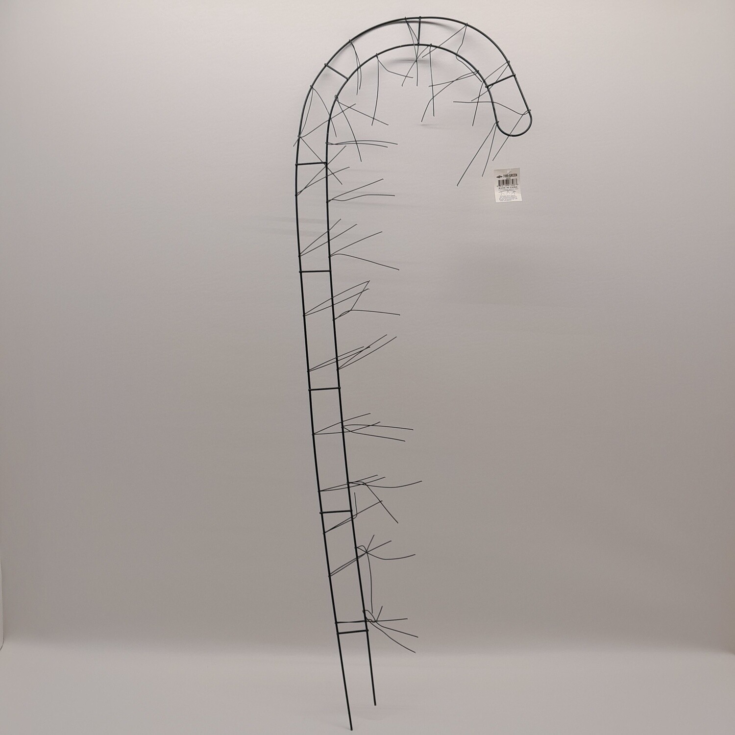 36&quot; Candy Cane Wire Wreath Form Green