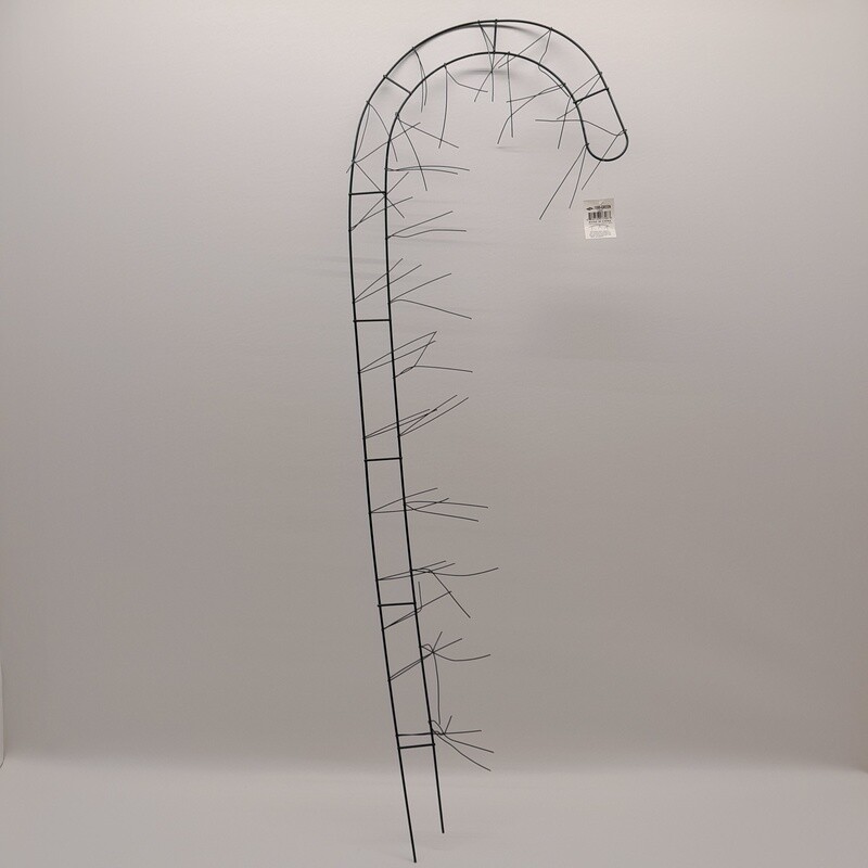 36&quot; Candy Cane Wire Wreath Form Green