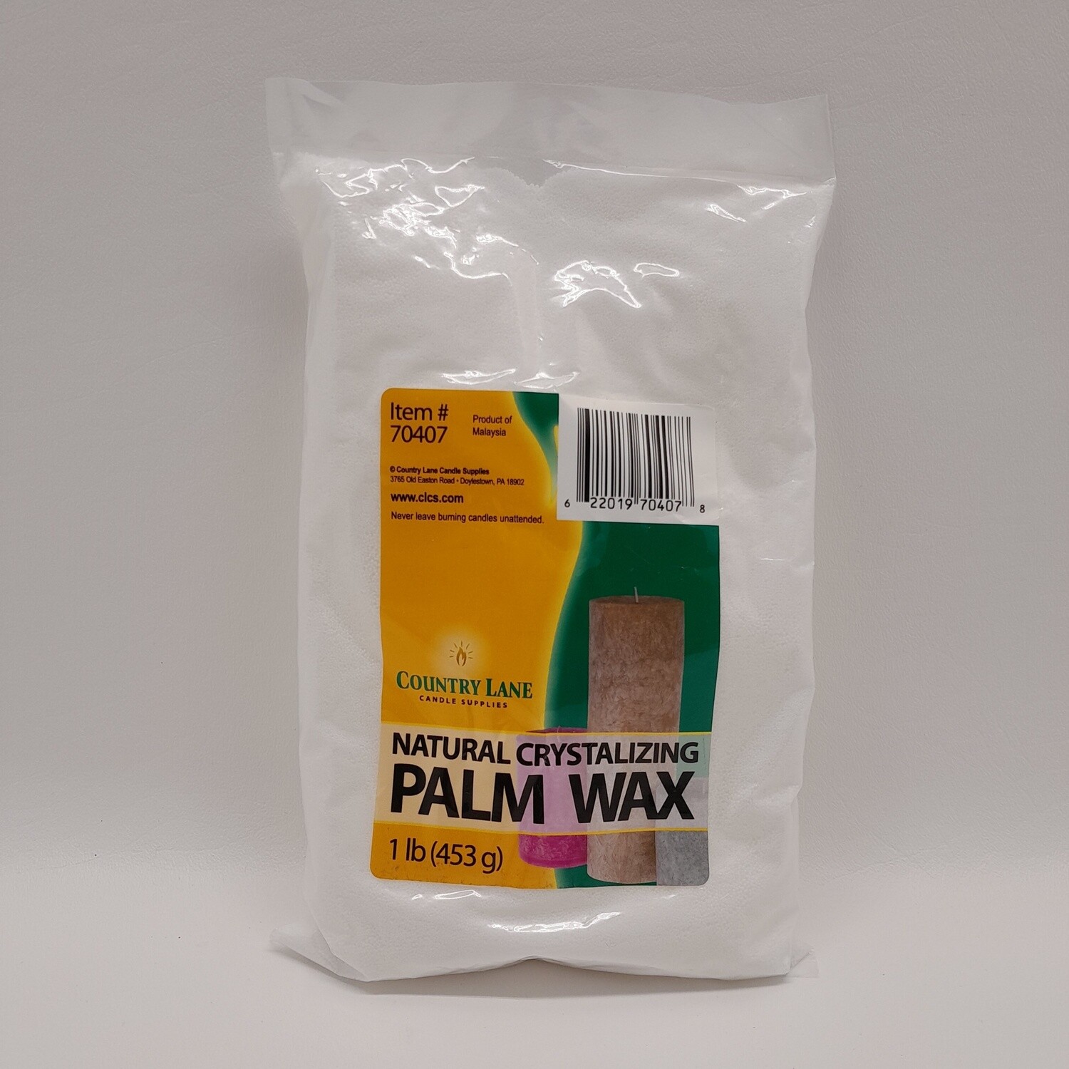 1lb Natural Crystalizing Palm Wax