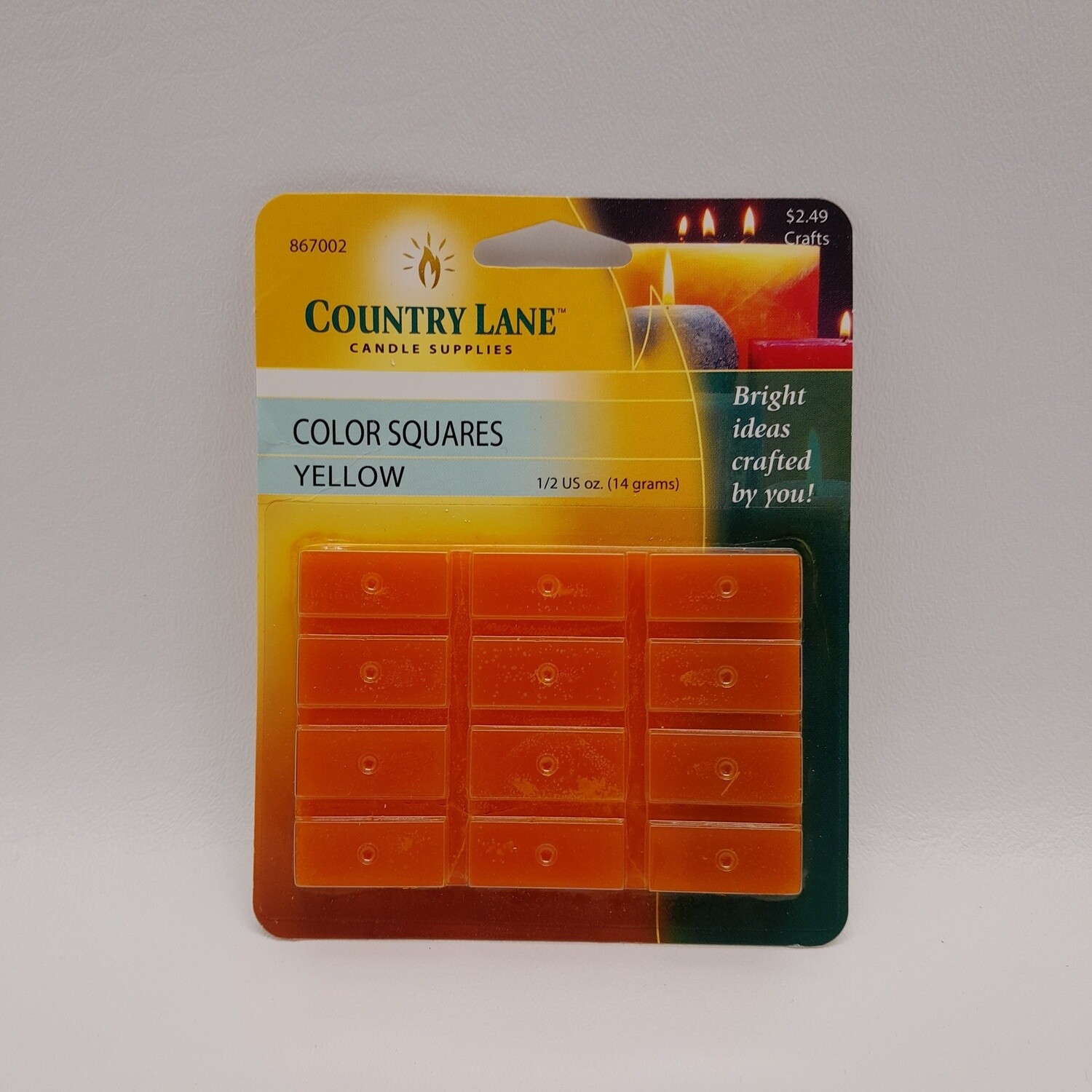 1/2oz Color Dye Squares Yellow