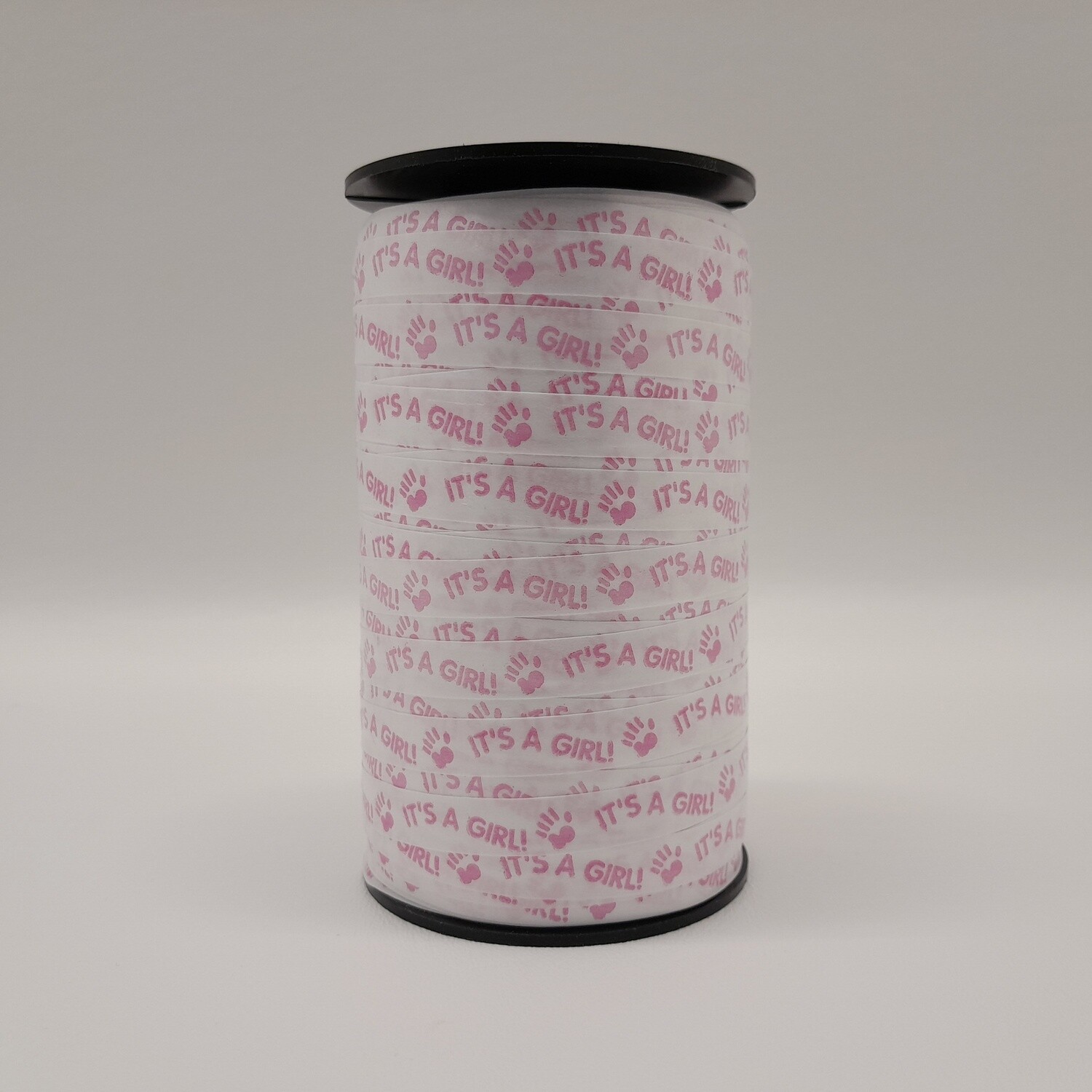 3/8&quot;x250yd Curling Ribbon It&#39;s A Girl Pink