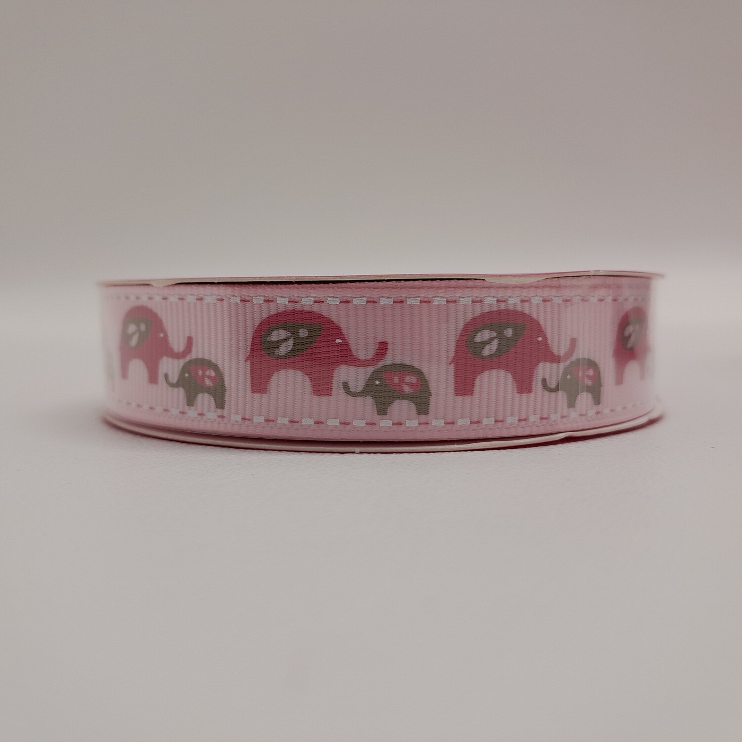 5/8&quot;x3yd Little Elephants Pink