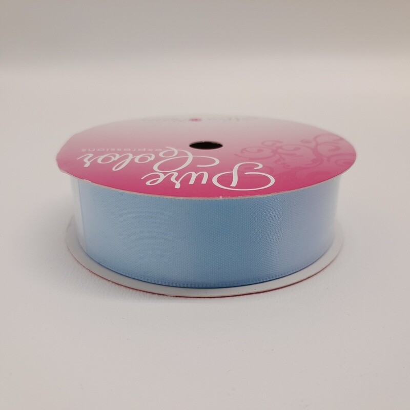 7/8&quot;x7yd Double Faced Satin Ribbon Powder Blue