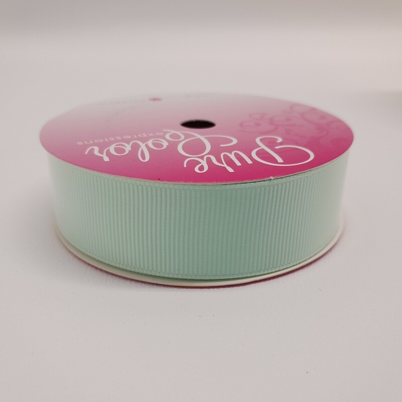 7/8"x7yd Grosgrain Ribbon Pastel Green