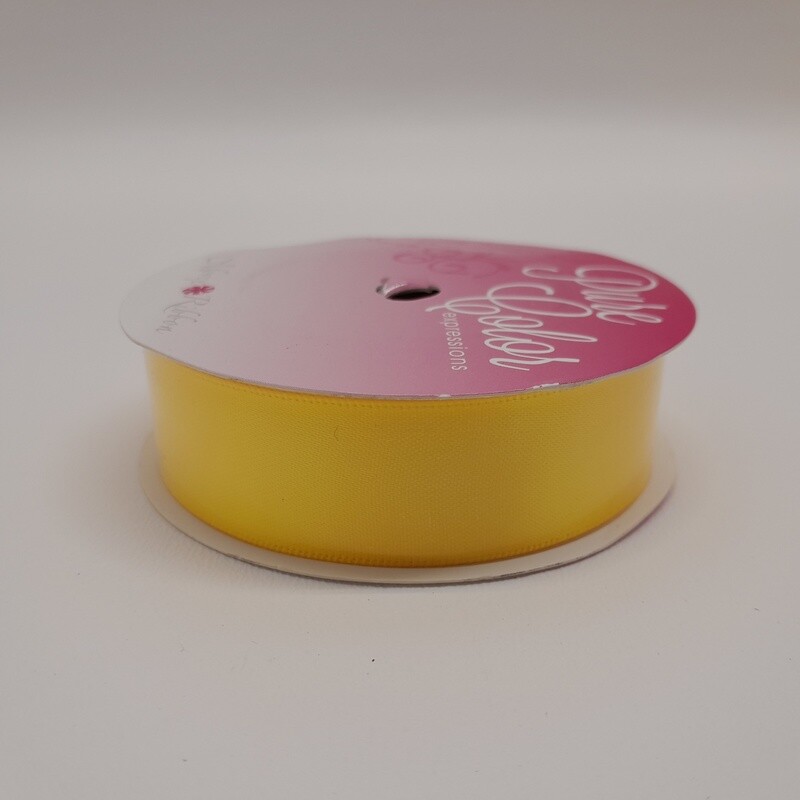 7/8&quot;x7yd Double Faced Satin Ribbon Daffodil