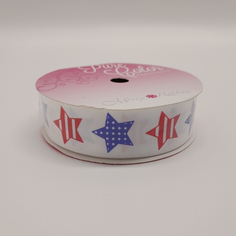 7/8&quot;x3yd Betsy Ross Red/Blue