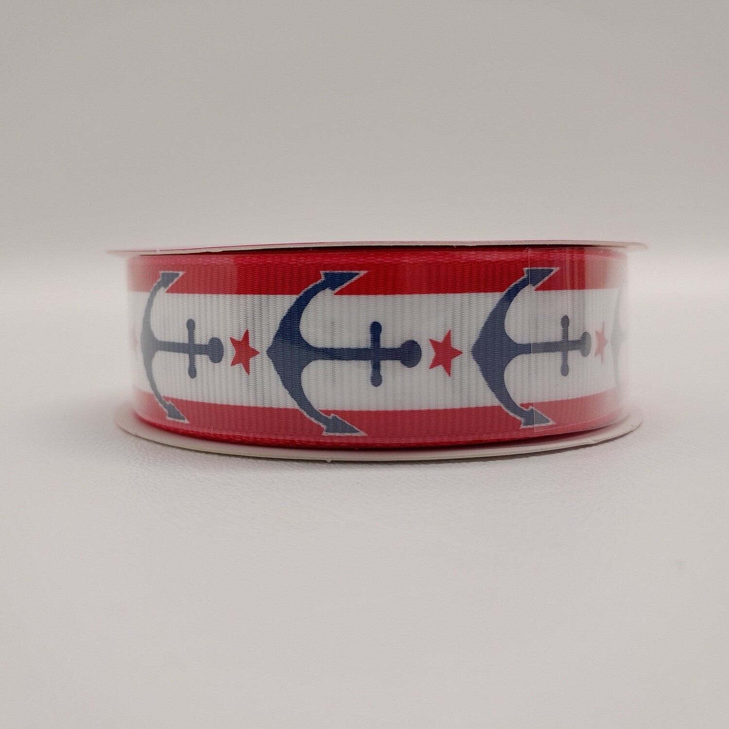 7/8&quot;x4yd Grosgrain Nautical Red/White/Blue