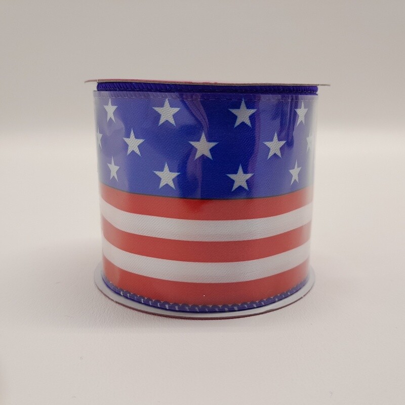 2.5"x3yd Stars &amp; Stripes Ribbon