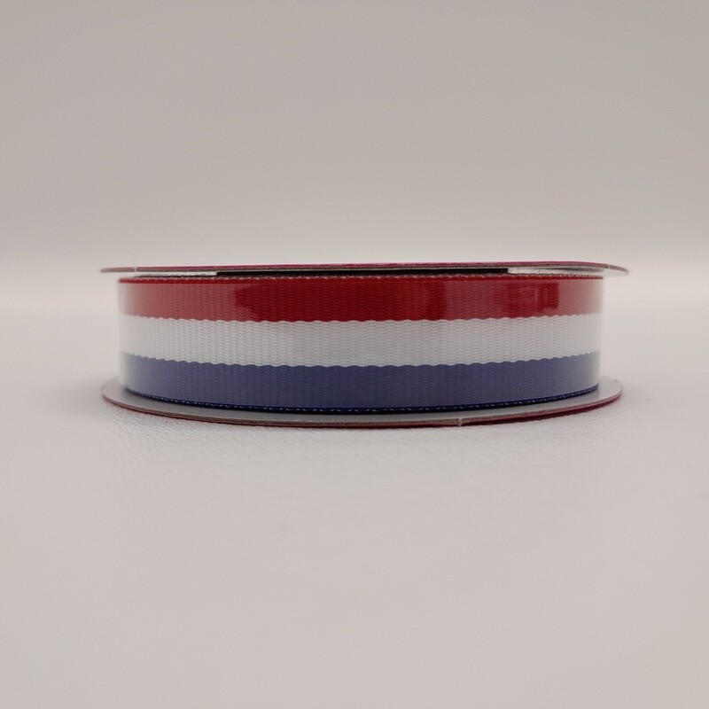 5/8&quot;x7yd Striped Grosgrain Red/White/Blue