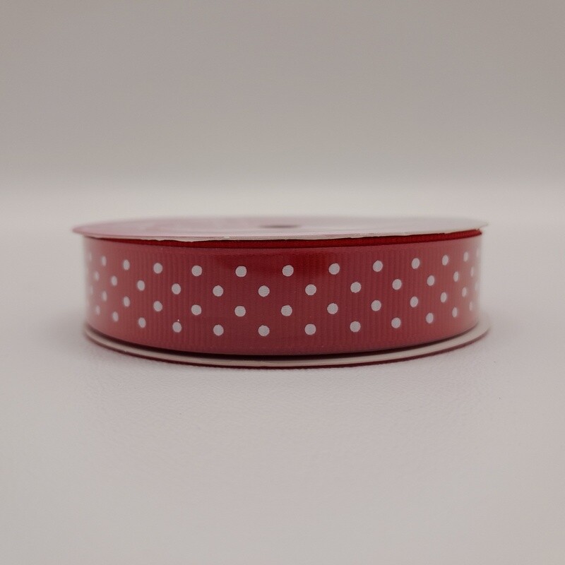 5/8&quot;x6yd Swiss Dot Red
