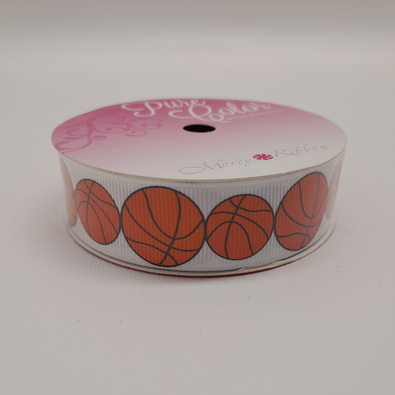 7/8"x3yd Basketball Ribbon Orange