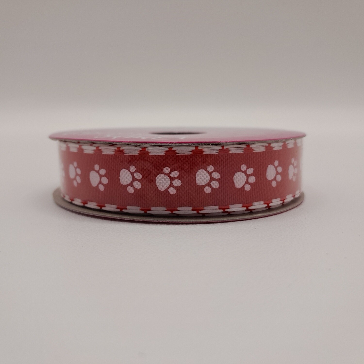 5/8&quot;x4yd Puppy Print Red