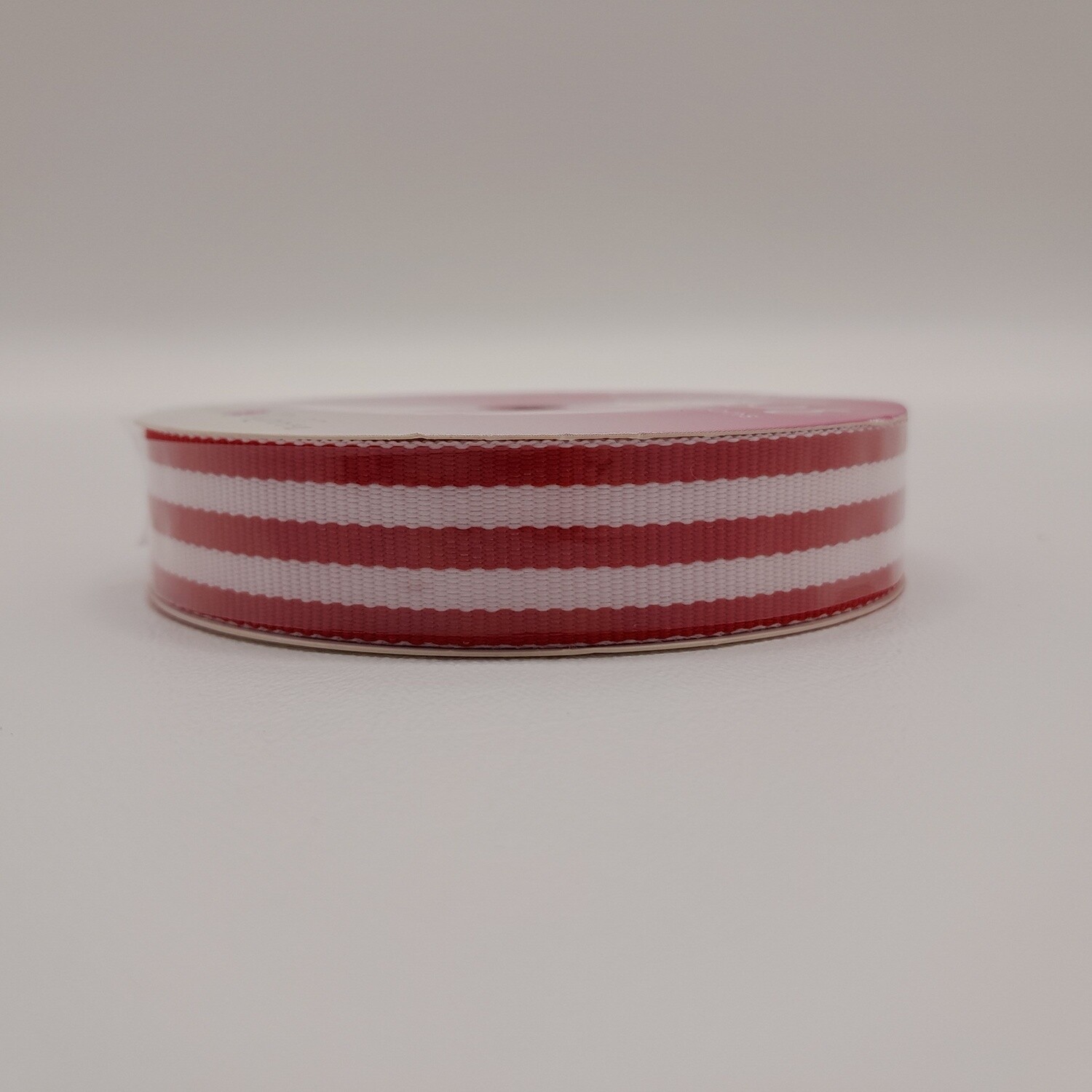5/8&quot;x6yd Monarch Stripes Red/White