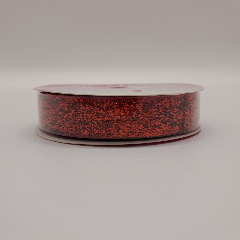 5/8&quot;x3yd Glitter Velvet Ruby