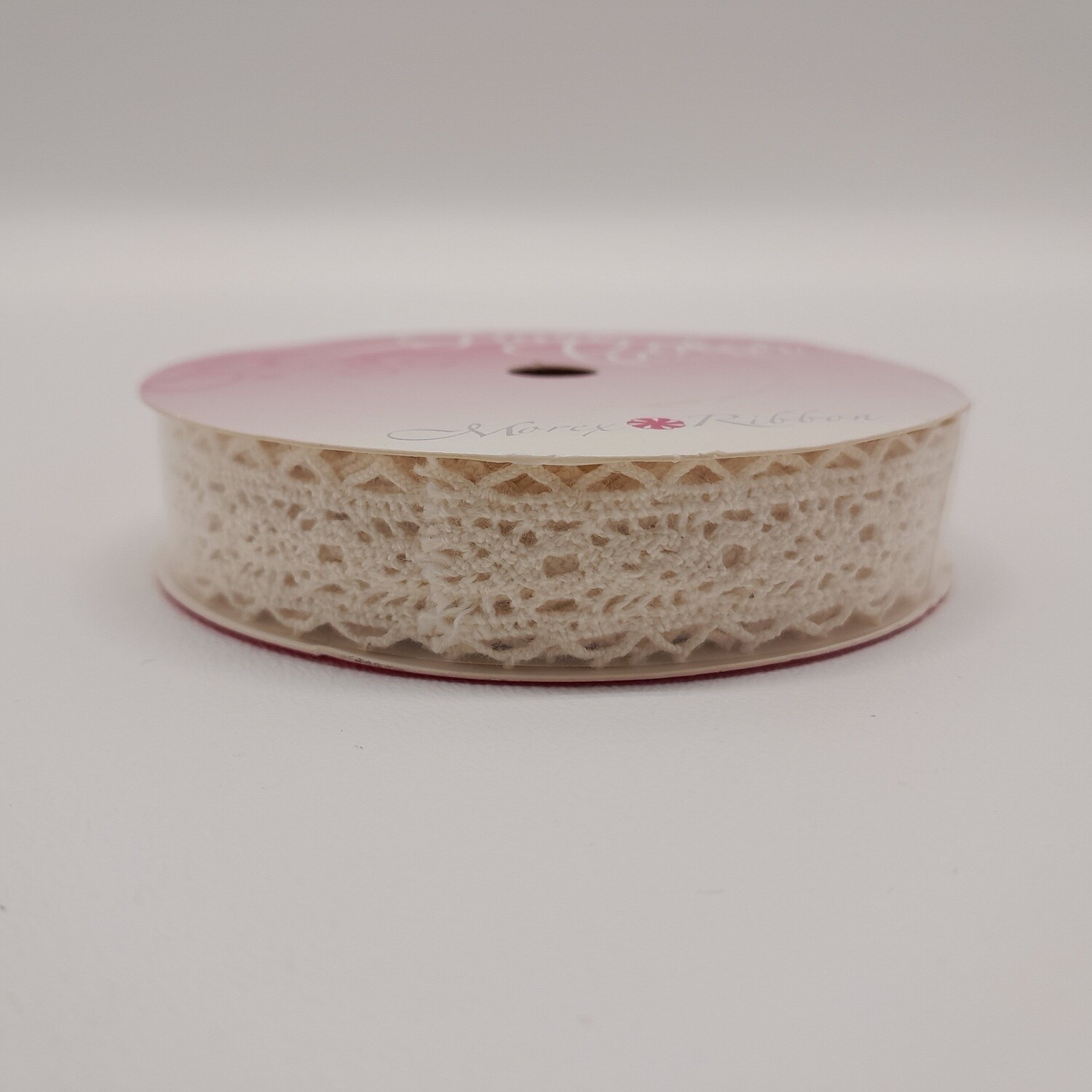 5/8&quot;x4yd Crocheted Lace Ribbon Ivory