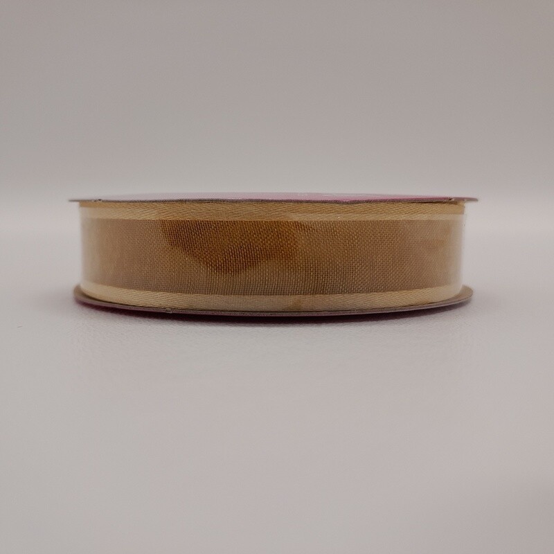 5/8&quot;x10yd Satin Edge Sheer Gold