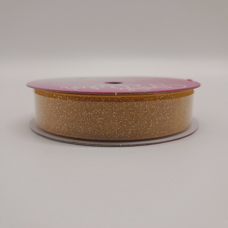5/8&quot;x4yd Sugar Sheer Gold