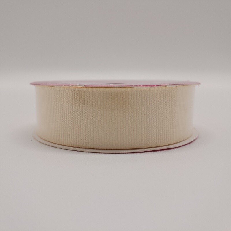 7/8"x7yd Grosgrain Ribbon Ivory