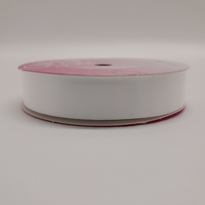 5/8&quot;x10yd Double Faced Satin White