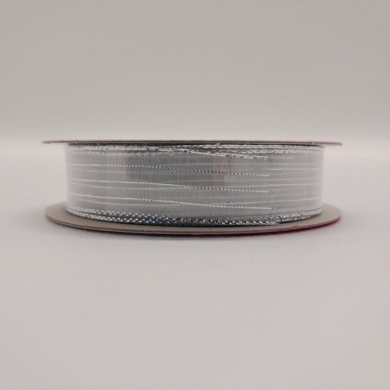 5/8&quot;x15yd Harmony Ribbon Silver