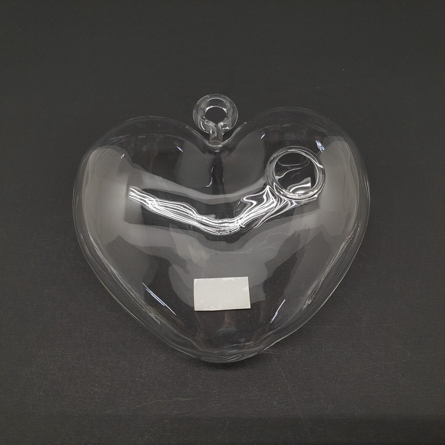 5”x1.5&quot;x5&quot; Hand Blown Glass Hanging Heart