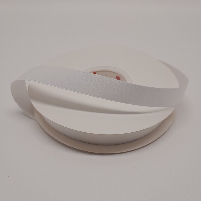 5/8&quot;x50yd Double Faced Satin Ribbon (unwired) White