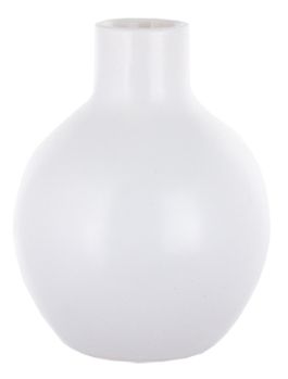 3.6&quot;x4.6&quot; Mod Bauble Vase w/1&quot; Opening White  (Ceramic)