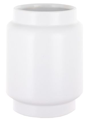 4.3&quot;x5.5&quot; Mod Bauble Vase w/3&quot; Opening White  (Ceramic)