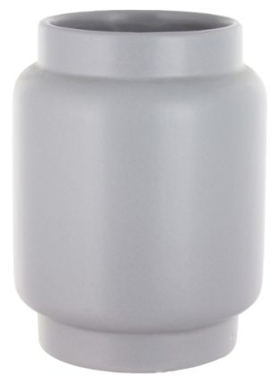 4.3&quot;x5.5&quot; Mod Bauble Vase w/3&quot; Opening Grey (Ceramic)