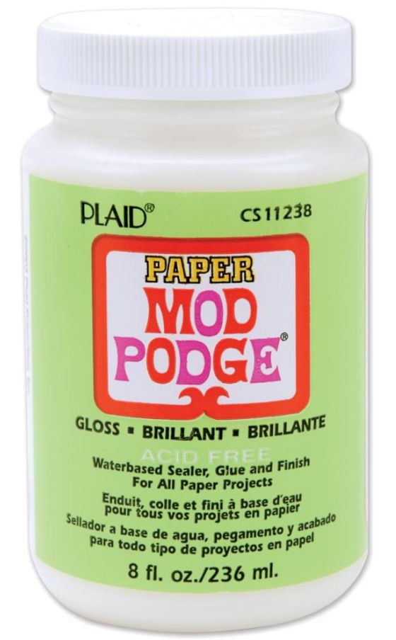 8oz Plaid Mod Podge Paper Gloss Finish