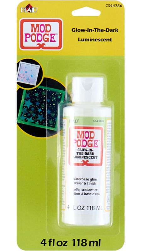 4oz Plaid Mod Podge Glow-In-The-Dark