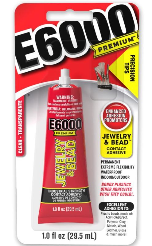 1oz E6000 Premium Jewelry &amp; Bead Adhesive w/Precision Tips