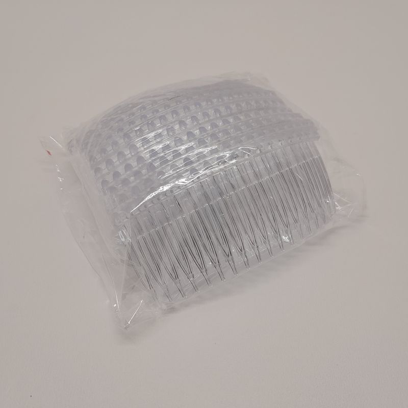 12pc 4&quot;x1.75&quot; Hair Combs Clear