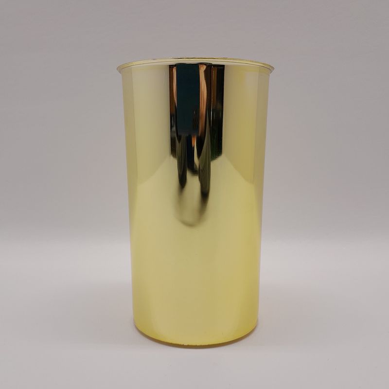 4&quot;x4&quot;x7&quot; Cylinder Vase Gold (Plastic)