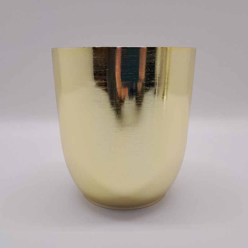 6&quot;x6&quot;x6.5&quot; High Boy Container Gold (Plastic)
