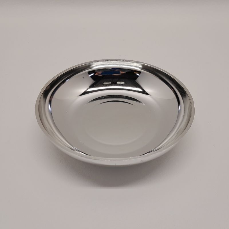 5.75&quot; Designer Dish 1.25&quot; Deep Silver (Plastic)