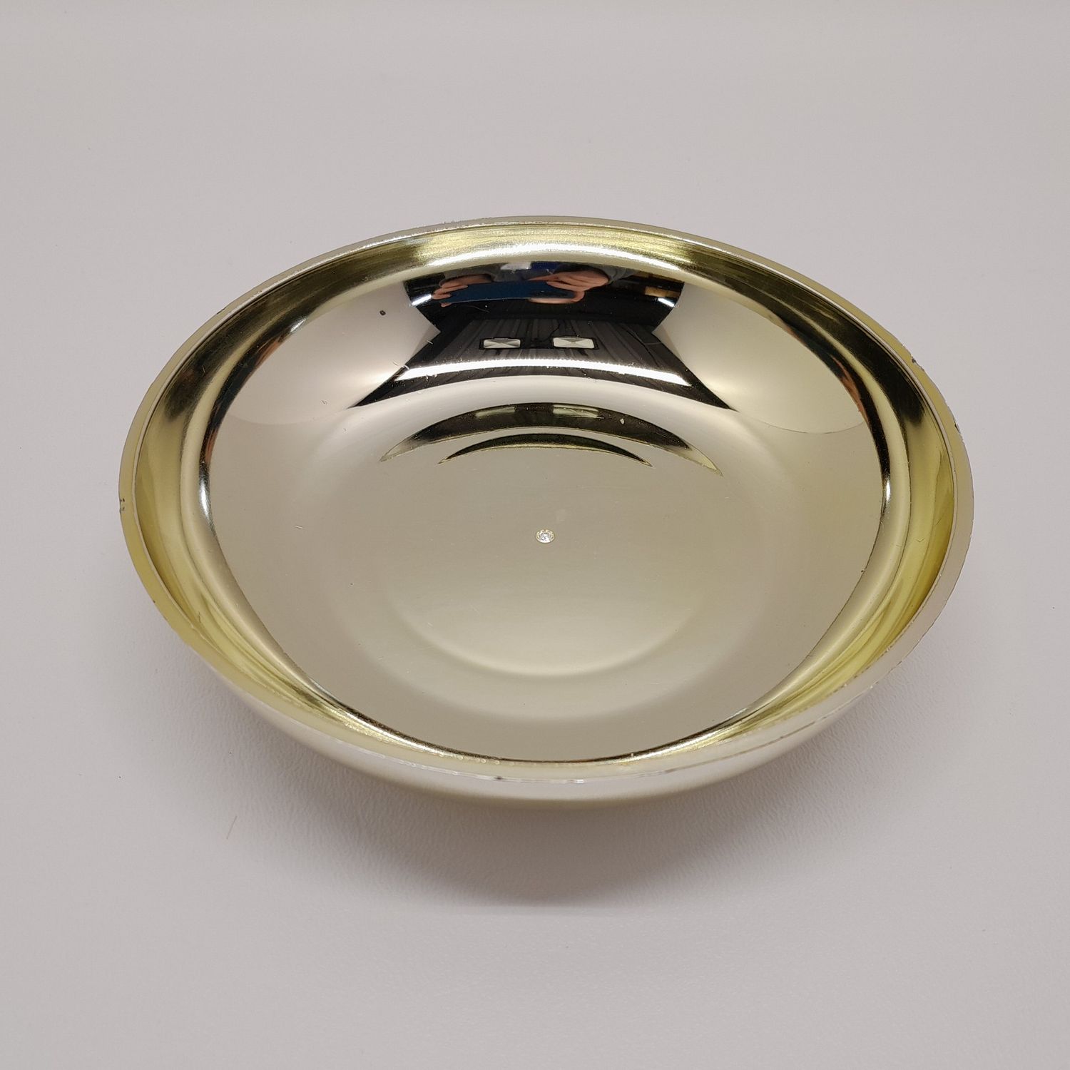 5.75&quot; Designer Dish 1.25&quot; Deep Gold (Plastic)