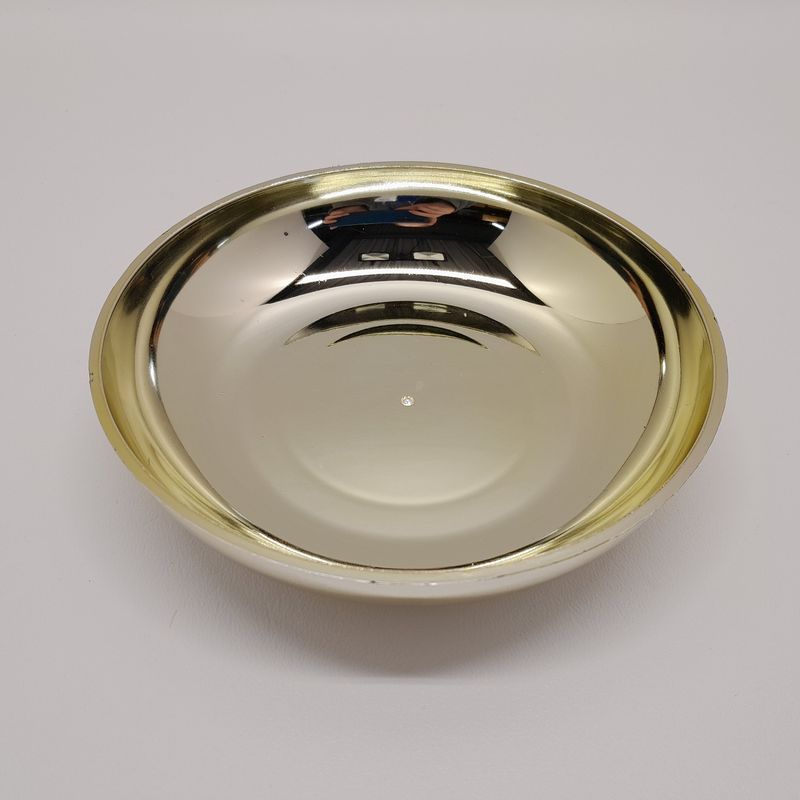 5.75&quot; Designer Dish 1.25&quot; Deep Gold (Plastic)