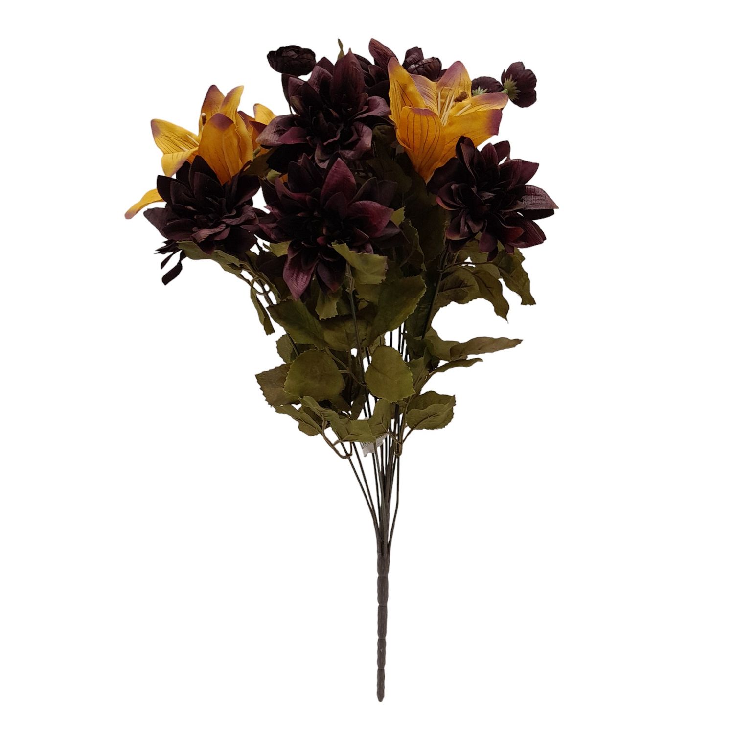 21" Dahlia/Lily/Berry Bush x12 Plum/Butterscotch