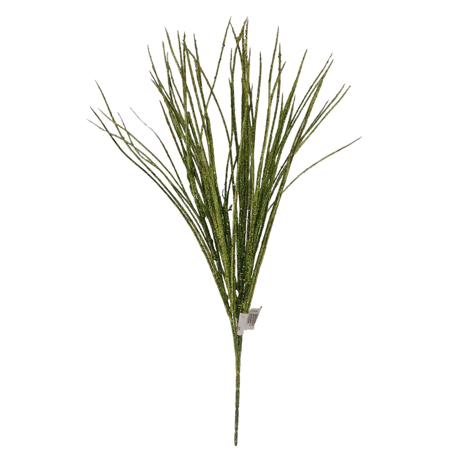 19" Glitter Grass Bush x6 Green