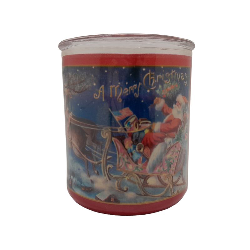 6oz 1 Wick Jar Candle Spicy Cinnamon Christmas Scene