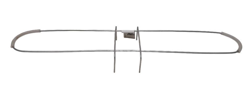 17"x4" Galvanized Headstone Saddle Silver