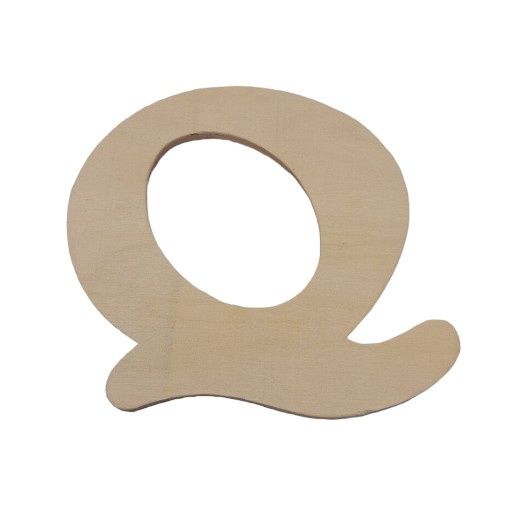 *4.25" Wood "Q"